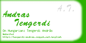 andras tengerdi business card